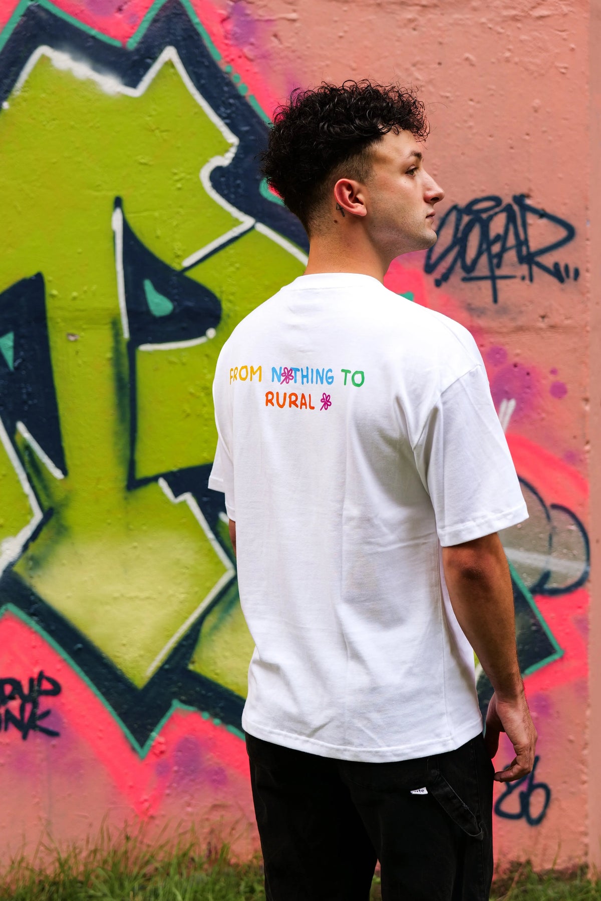 T-shirt Blanc oversize - Rural