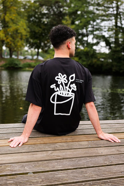 T-shirt noir oversize - Rural