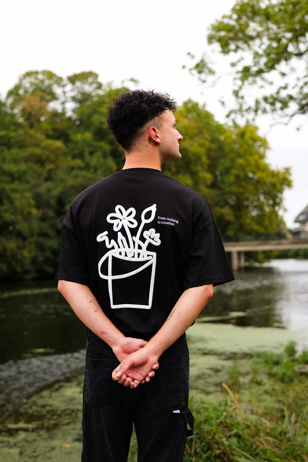 T-shirt noir oversize - Rural