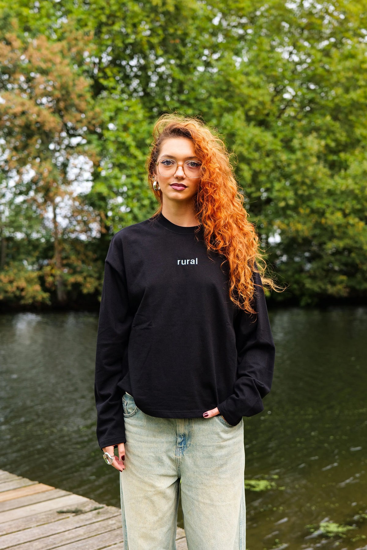 Longsleeve oversize noir - Rural