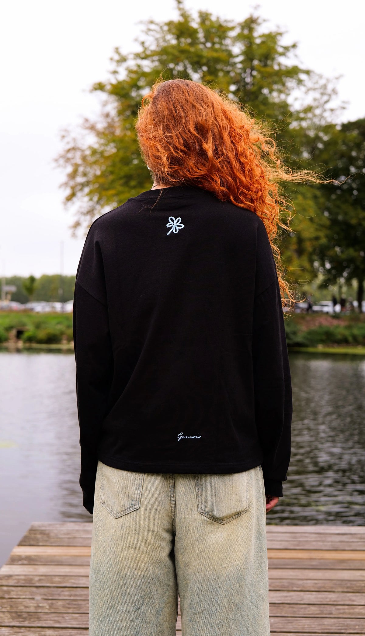 Longsleeve oversize noir - Rural