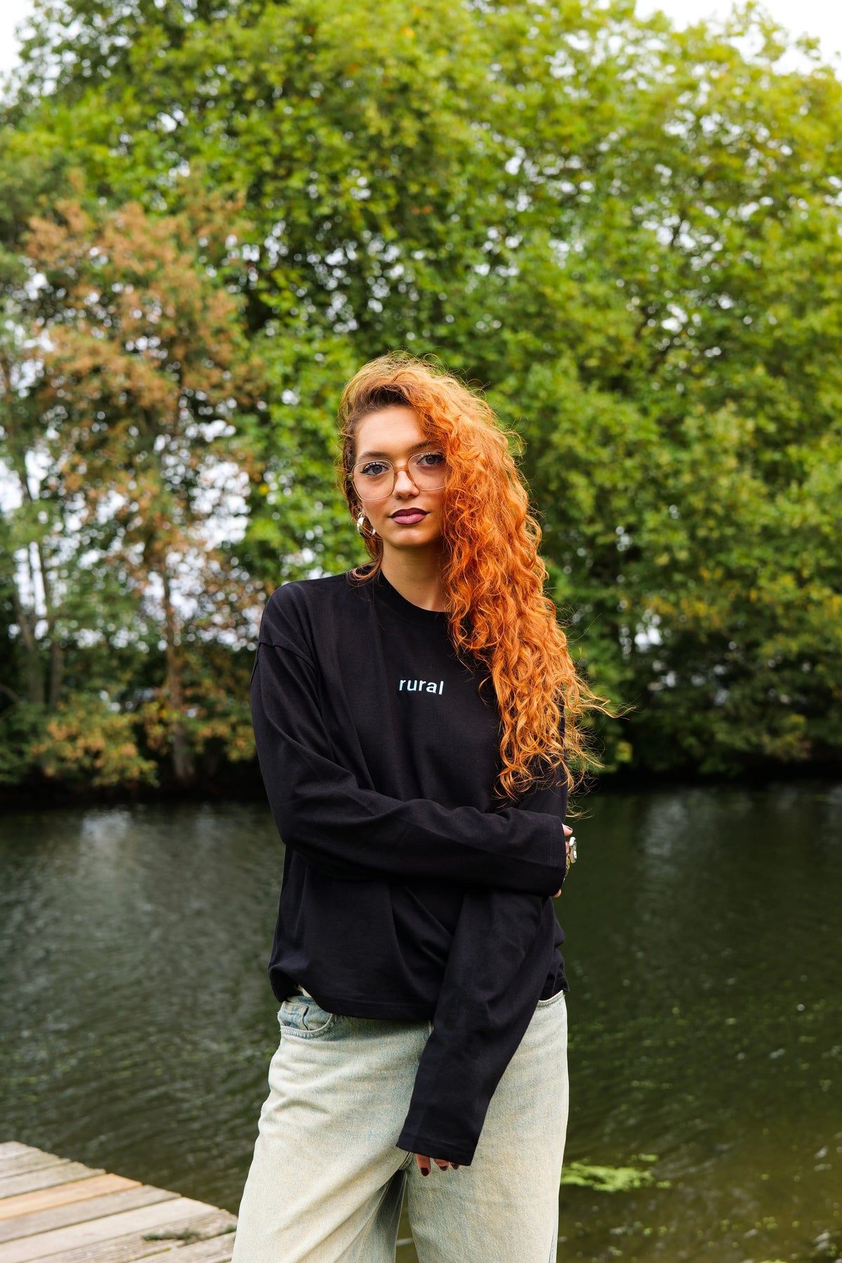 Longsleeve oversize noir - Rural