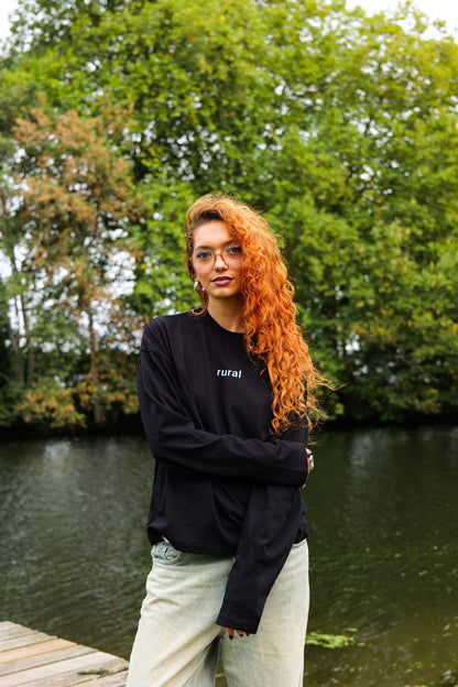 Longsleeve oversize noir - Rural