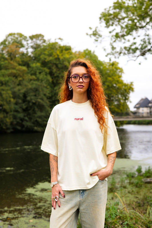 T-shirt boxy beige - Rural