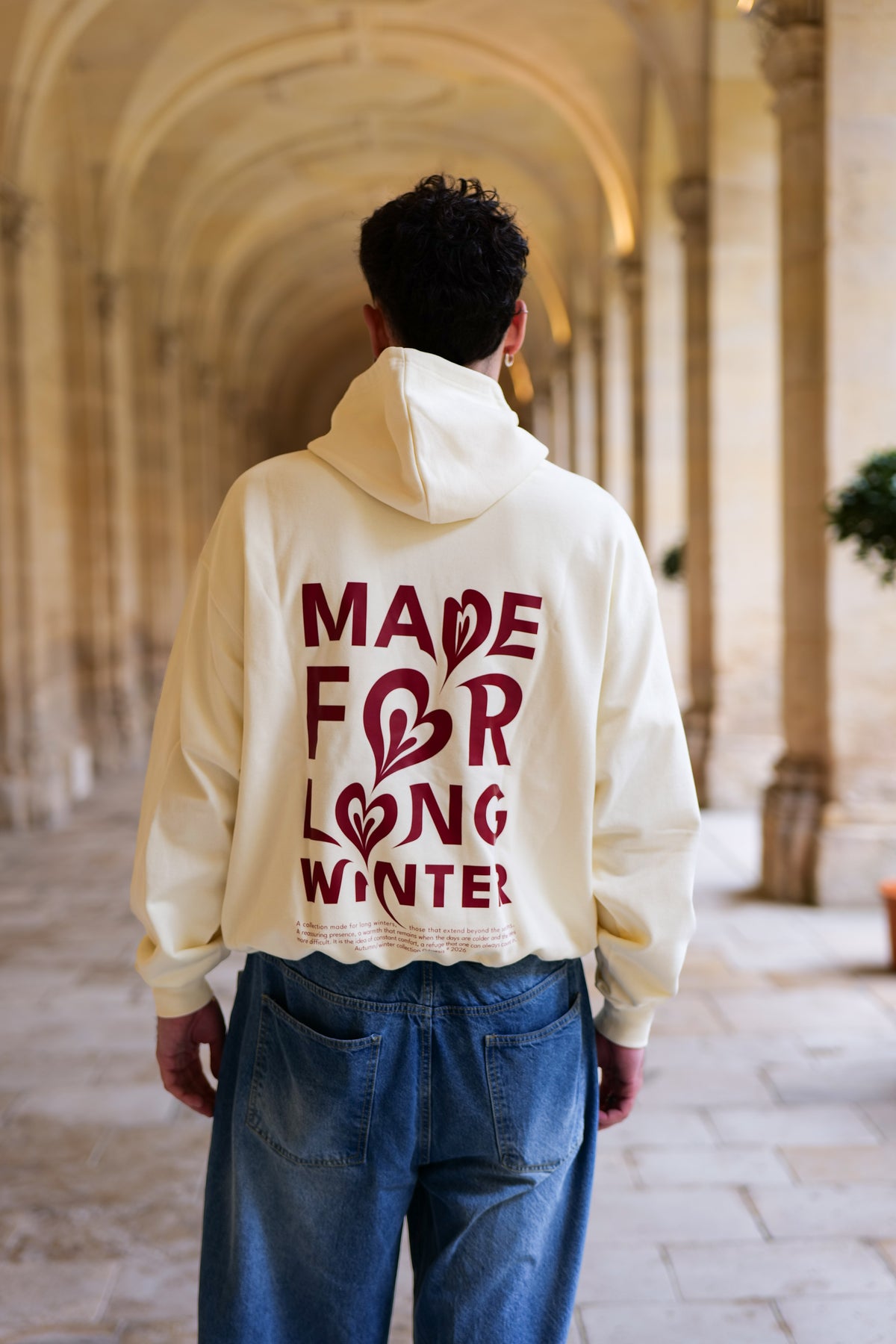 Hoodie oversize beige - Rural
